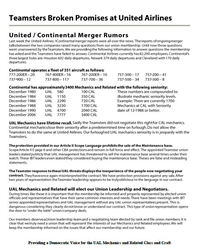 United and Continental Merger rumors and facts